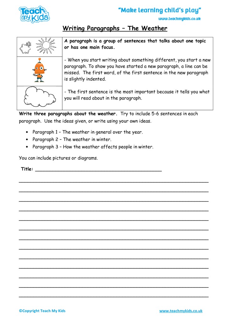 write essay about weather